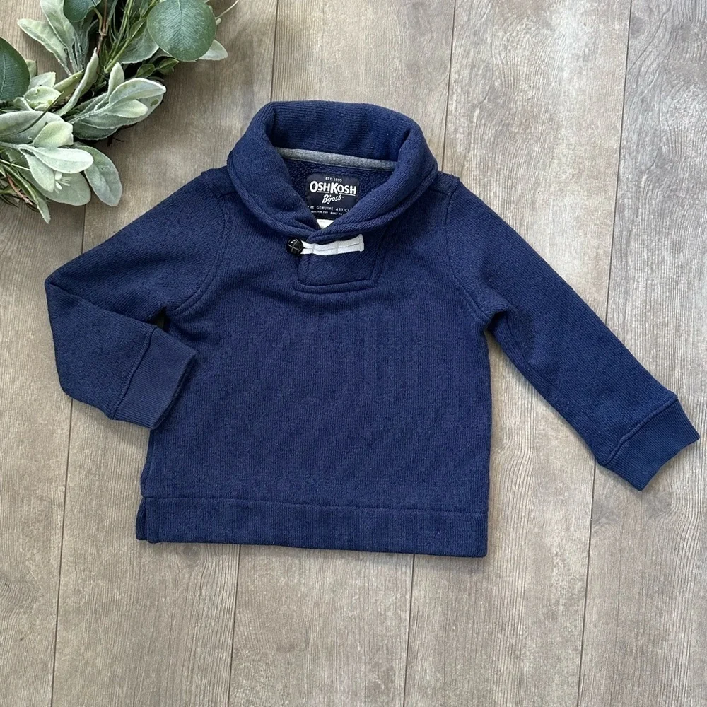 OshKosh B'gosh Toddler Boy Navy Blue Pullover Sweater